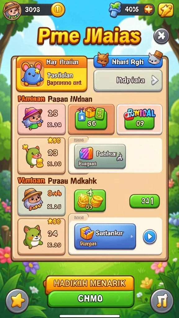 Aksi pertempuran mendebarkan di dalam game.