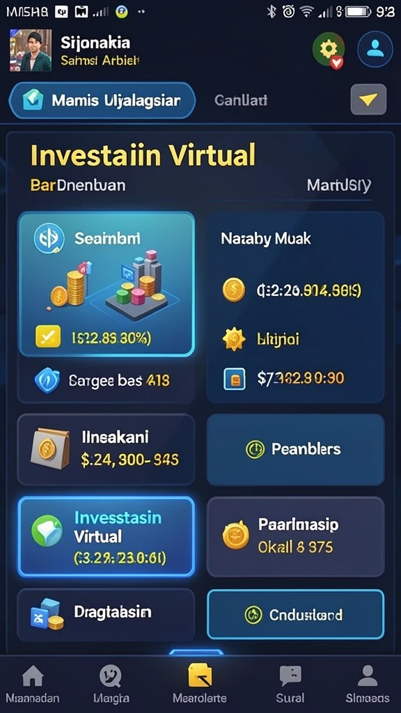 Tampilan antarmuka yang modern dan menarik.