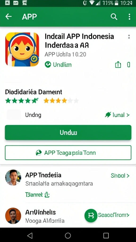 Menampilkan karakter utama yang siap berpetualang.
