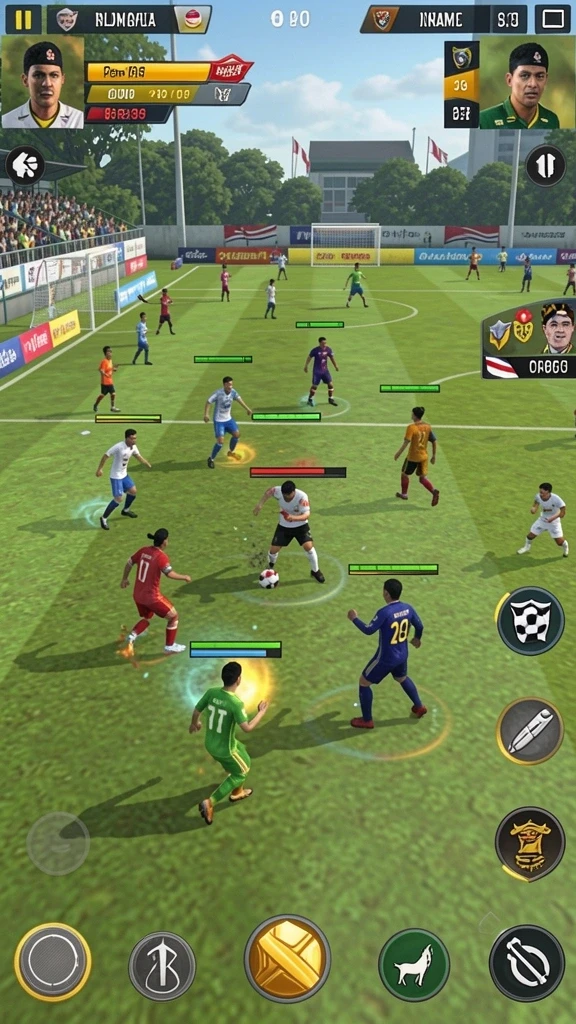 Screenshot dari gameplay yang menunjukkan action seru.