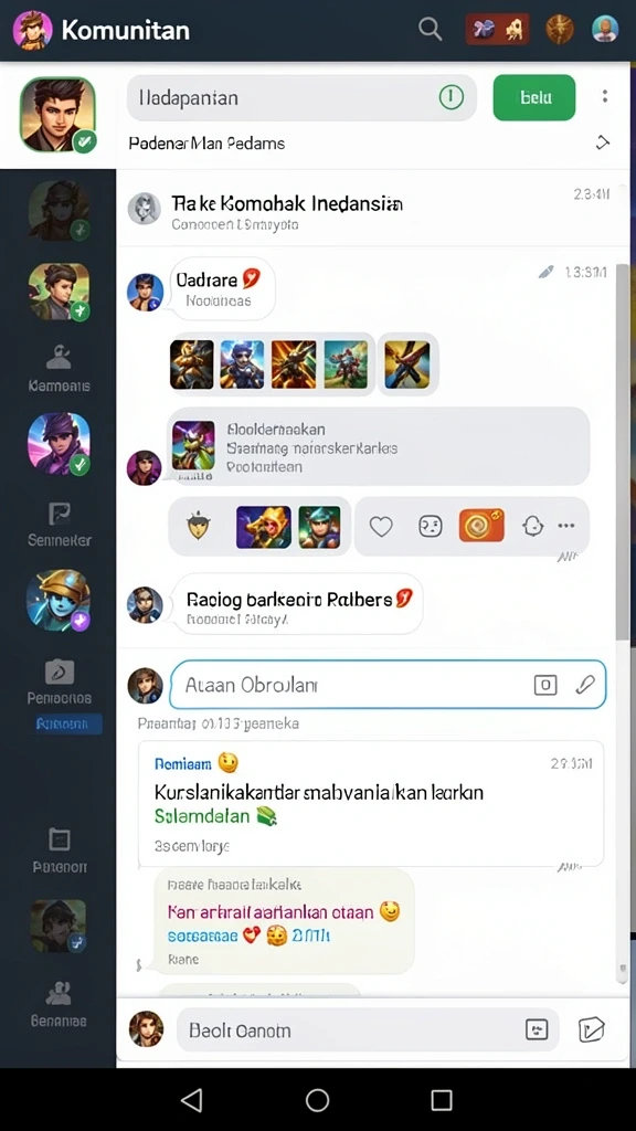 Momen seru saat bertarung dengan karakter unik.