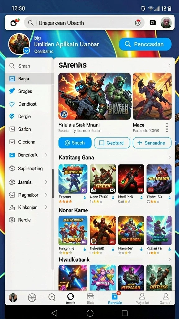 Tampilan antarmuka FUNGAME777 yang menarik dan modern.