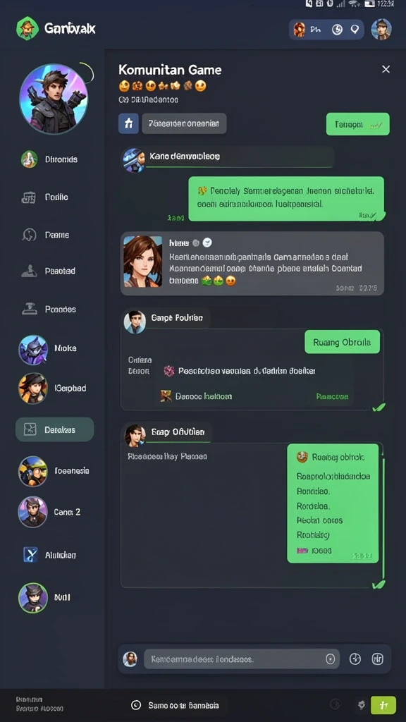 Screenshot dari level menantang yang sedang dimainkan.