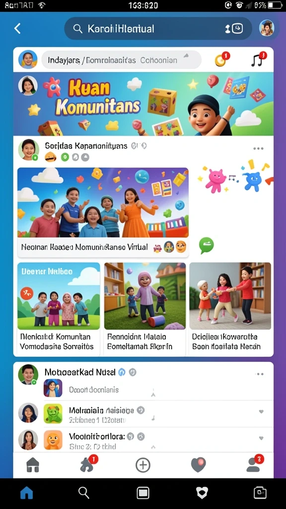 Visual grafis yang menakjubkan dan menarik perhatian.