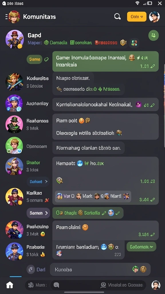 Fitur komunitas untuk interaksi antar pemain.
