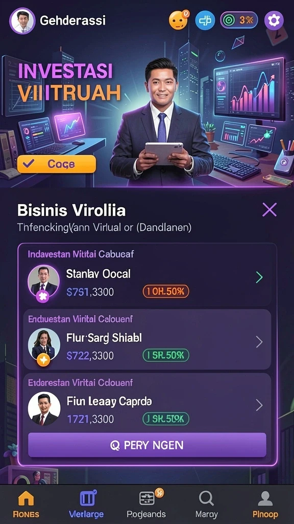 Berbagai karakter keren untuk dipilih dan dimainkan.