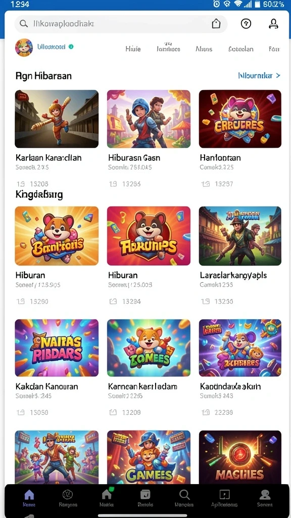 Tampilan grafis yang memukau dan interaktif.