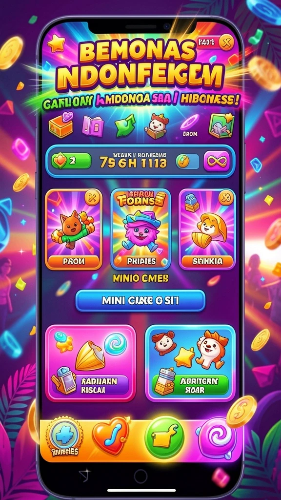 Halaman bonus putaran gratis yang menggembirakan.