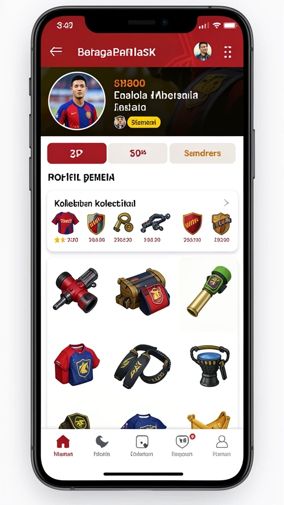 Tampilan antarmuka yang modern dan menarik.