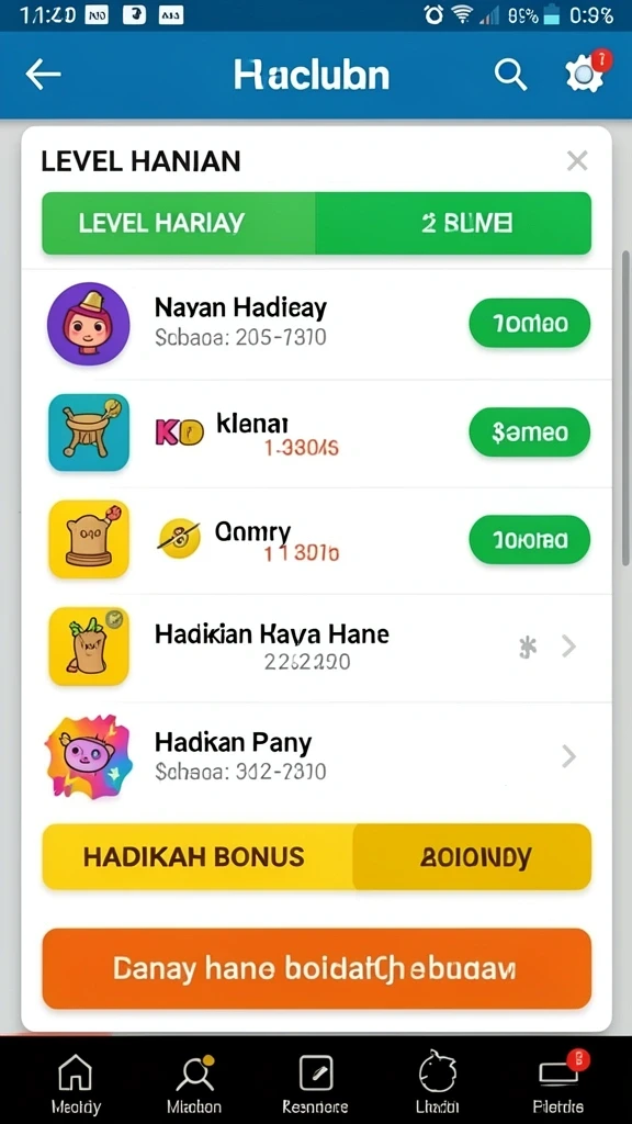 Karakter-karakter unik yang bisa digunakan.