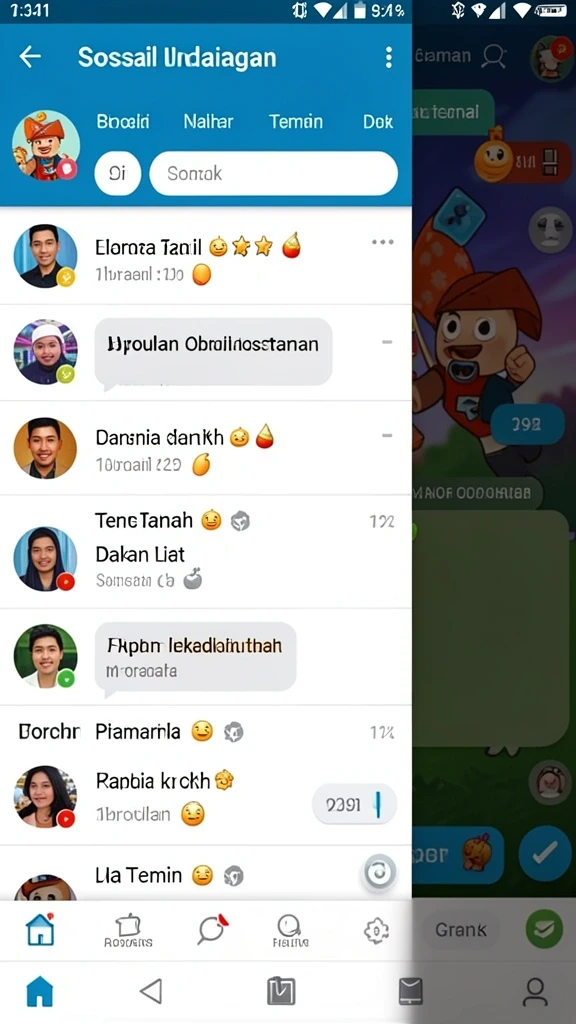 Tampilan antarmuka yang menarik dan interaktif.