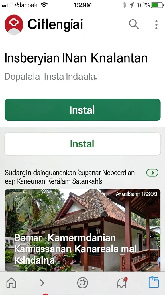Tampilan menu utama yang user-friendly.