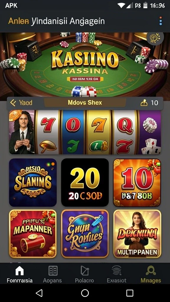 Tampilan menarik dari level pertama NUTS777.