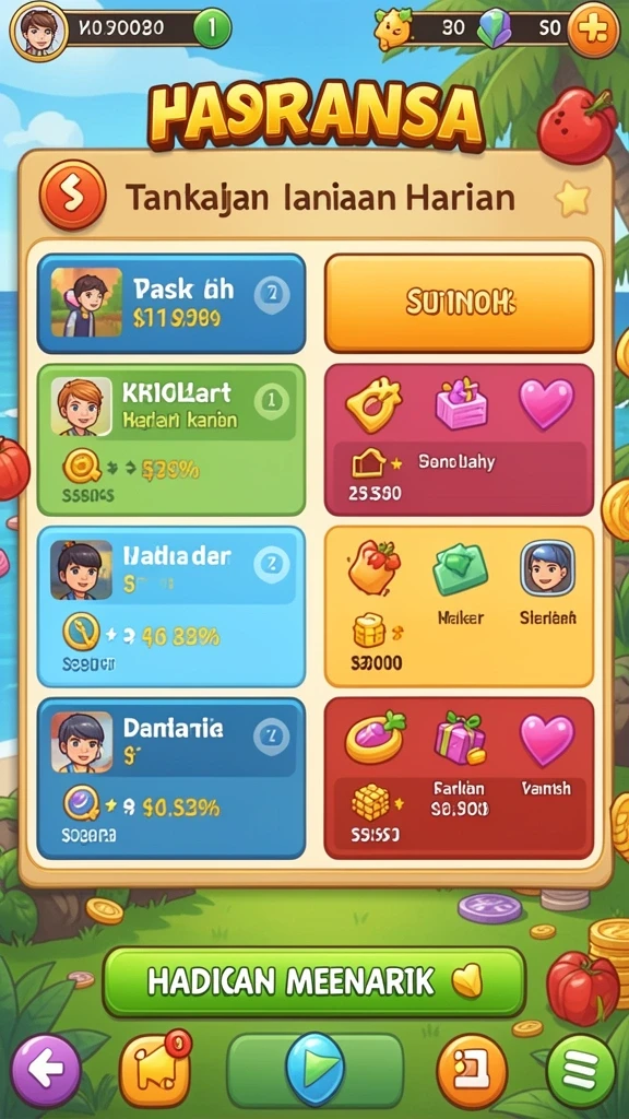 Level yang menantang dan penuh rintangan seru.
