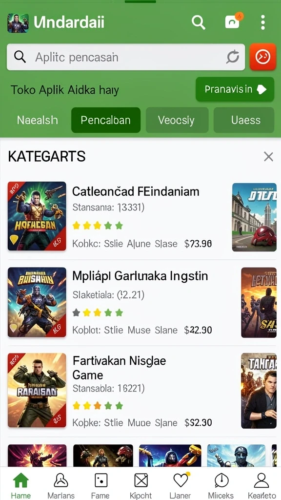 Tampilan antarmuka yang menarik dan intuitif.
